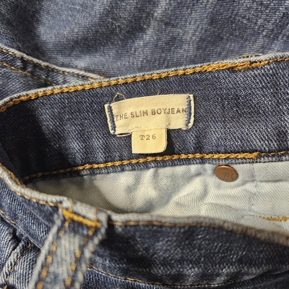 Madewell High-Rise Slim Boyjean in Milton Wash EUC - Picture 7 of 10
